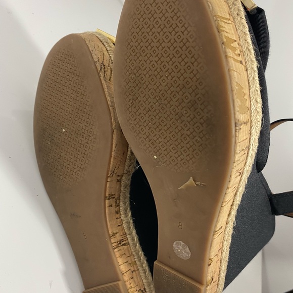 Tory Burch Women’s Black Penny Wedge Sandal - Picture 13 of 15